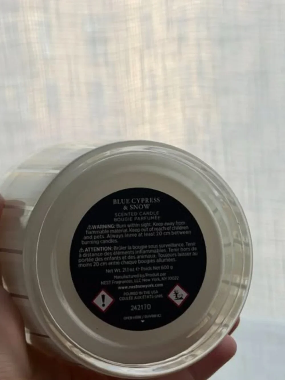 Nest New York Blue Cypress & Snow 3-Wick Candle